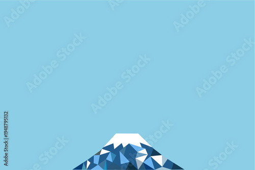 Mount Fuji,vector,geometry,富士山,ベクター,幾何学,イラスト