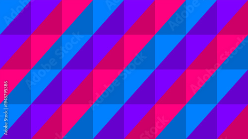 Abstract colorful seamless triangular vector pattern background