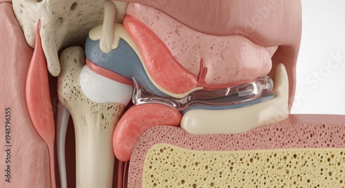 Anatomical Model of the Human Ear.