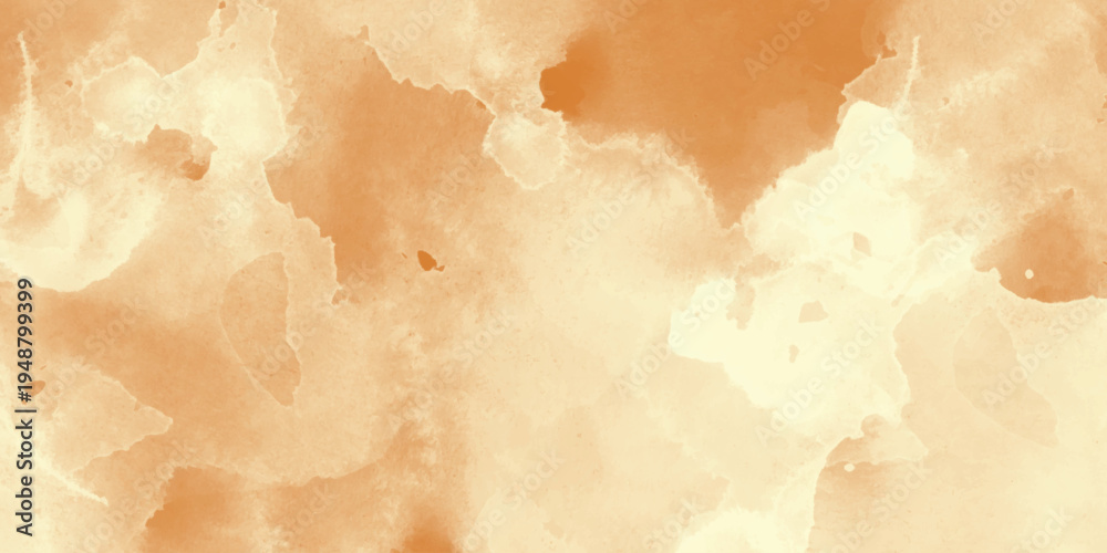 Obraz premium Light orange and cream watercolor wash texture background