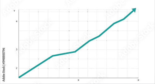 Upward Trend Arrow Graph: Business Growth, Success, and Positive Financial Performance