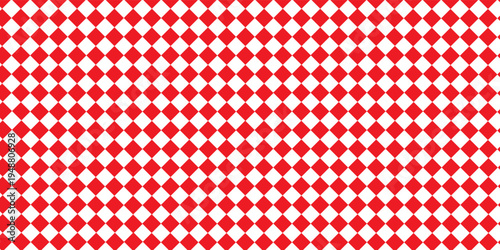 Red white tablecloth pattern lines. Gingham seamless pattern. Christmas backgroound. Strokes texture for textile shirt plaid, tablecloth, cloth, blanket, paper, makeup. Checkered print.