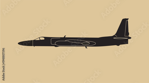 Black Military Fighter Jet Aircraft.