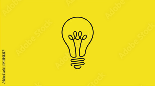 Light Bulb Icon Symbol 2.