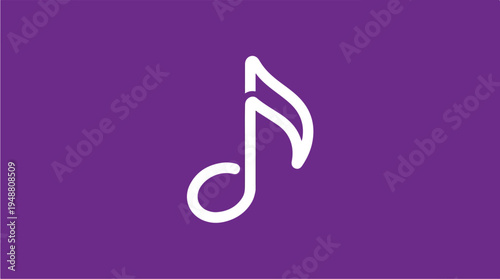 Music Note Symbol Icon.