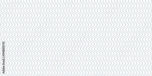 Seamless Wave Pattern, Hand drawn water sea vector background. Wavy beach print, curly grunge paint lines,