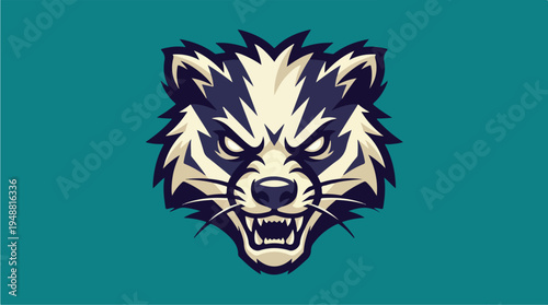 Furry Animal Cartoon Mascot Head.