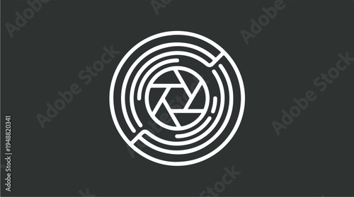 Camera Lens Icon Design 1.