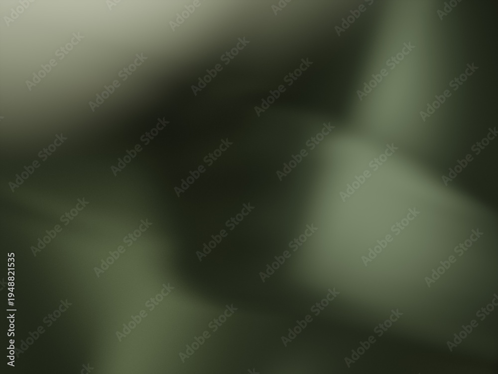 Obraz premium Abstract dark green gradient background with soft light blur