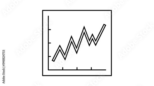 Line graph showing performance fluctuation trend with peaks and troughs across sequential data points