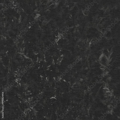 Seamless Recycled Paper Pulp Texture Black and White Design — Eco Handmade Fiber Surface Pattern