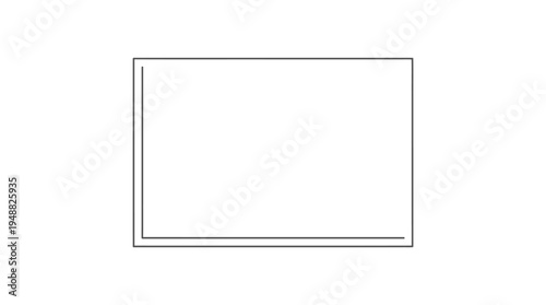 Minimalist vector graph template for data plots