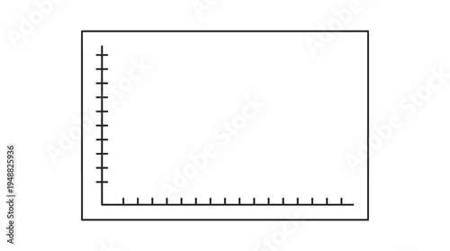 Minimalist vector graph template for data plots