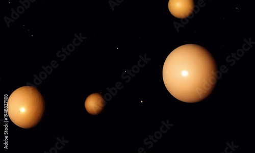 abstract space concept planet moving animation background.ai 
