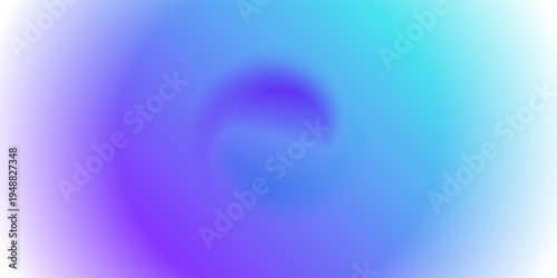 Gradient background, color gradation circle with grain noise texture, vector watercolor abstract holographic blur. Color gradient soft blend mesh of blue purple colors