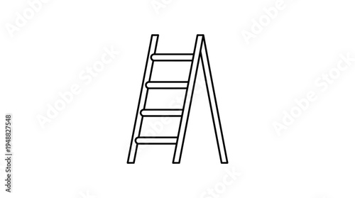  Ladder diagram showing four steps from idea to success.