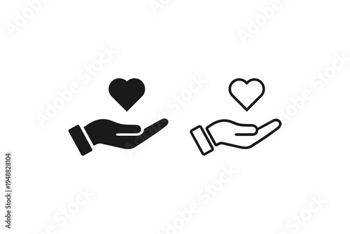 palms holding up a heart icon