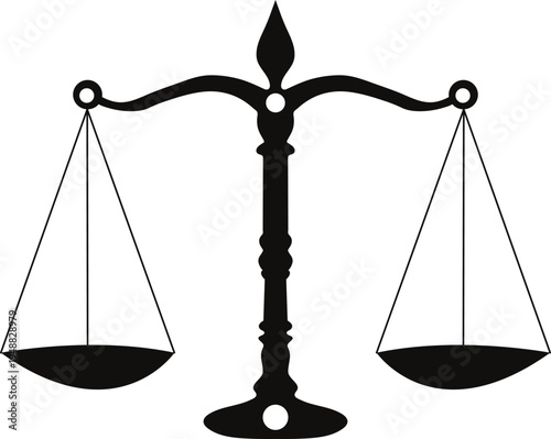 lawyer and court symbol isolated on white background