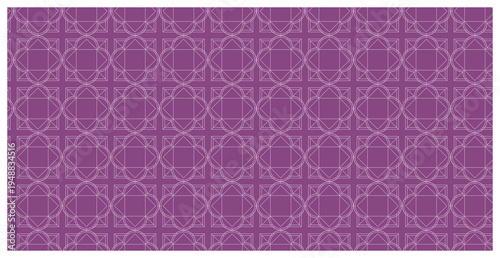 Purple geometric pattern with white lines and shapes transparent background