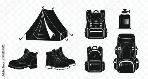 Black work boot silhouette on white checkered background with checkmark