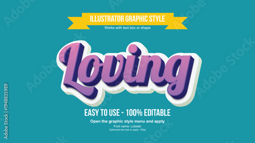 A vibrant graphic design featuring the word Loving in a stylized font on a teal background