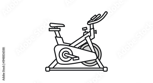 Stationary Exercise Bike Fitness Equipment.