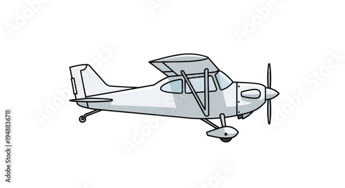 Small Single Engine Airplane Vehicle.