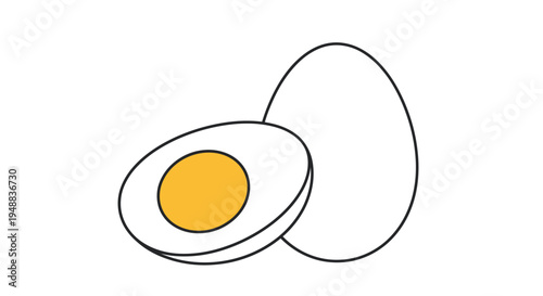Fried egg with runny yolk center.