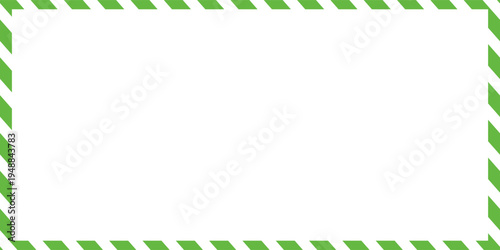 Candy cane frames on white background. Christmas and New Year candy frame. Holiday  border. flat style. Vector Illustration .EPS 10 .