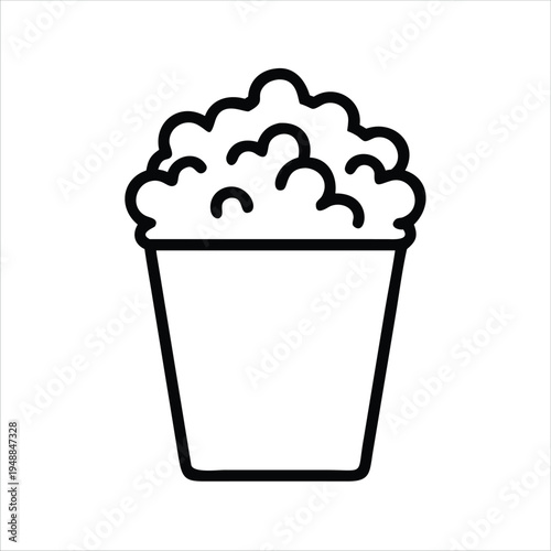 A bucket of popcorn