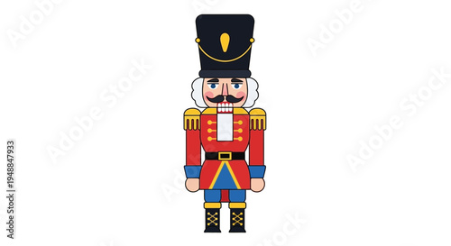 Nutcracker Soldier Character Christmas Toy Festive Tradition