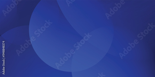 Blue glowing gradient circle background. Geometric navy tech overlap sphere wallpaper. Abstract bokeh texture for poster, banner, medical brochure, business template. Vector flowing bubble backdrop