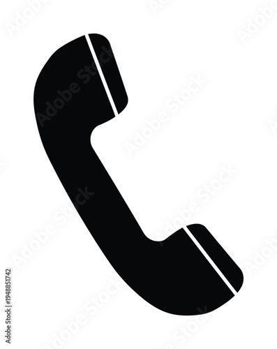 Vector of a classic telephone receiver