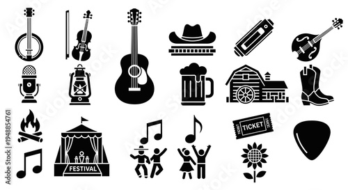Musical Jamboree: A collection of musical instruments and elements, perfect for celebrating musical traditions and creative events.