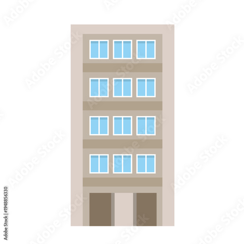 マンションの建物イラスト