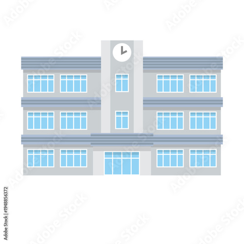 中学校・高校の建物イラスト
