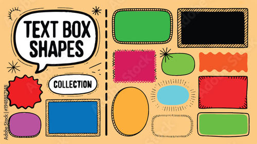 Collection of Hand-Drawn Doodle Frames and Speech Bubbles for Text and Messages