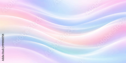 Abstract colorful background with flowing blue and green waves creates a bright motion blur design featuring smooth rainbow swirls and light vector lines for a modern art wallpaper texture