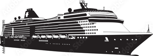 Vector cruise ship icon