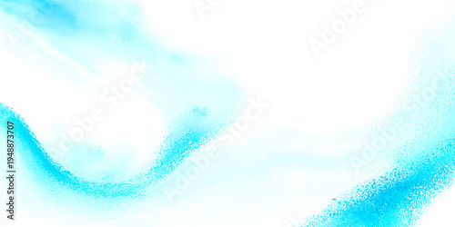 Vector Abstract turquoise watercolor background, serene liquid painting style with soft brush strokes, sense of calm and artful elegance. 