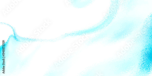 Vector Abstract turquoise watercolor paint splash gives gentle feeling of freshness, beauty and ethereal effect to artwork. Modern creative background