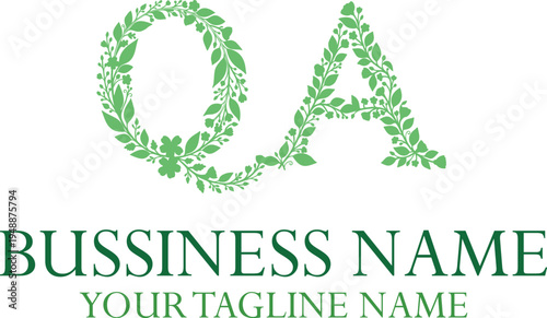 QA Q qa initial logo | initial based abstract modern minimal creative logo, vector template image. luxury logotype logo, real estate homie logo. typography logo. initials logo