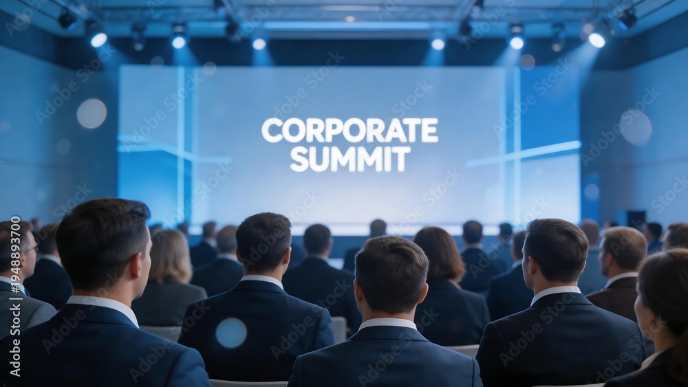 Fototapeta premium Business people at corporate summit