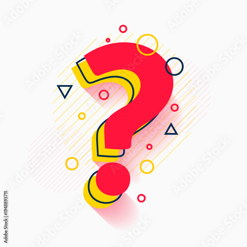 creative question mark icon background solve mystery and puzzle