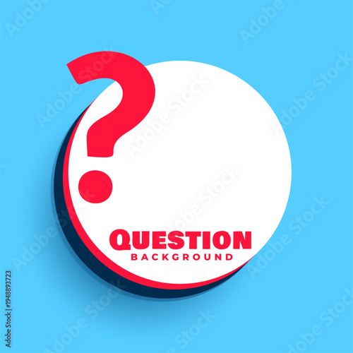 modern faq query sign template for web communication or information