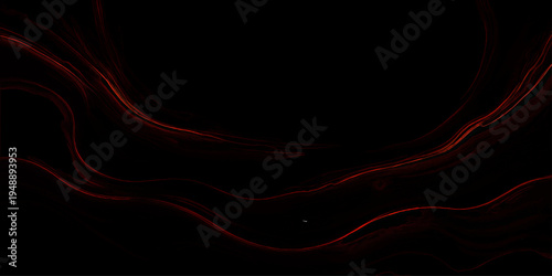 Vector Dark and mysterious abstract flowing crimson red lines artistic design and dramatic background.
