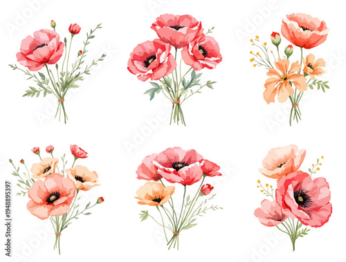 bouquet of poppies