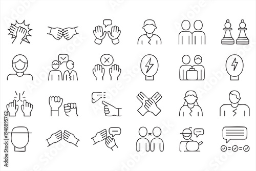 Finance And Money Outline Icons Featuring Investment Profit Savings And Banking Symbols
