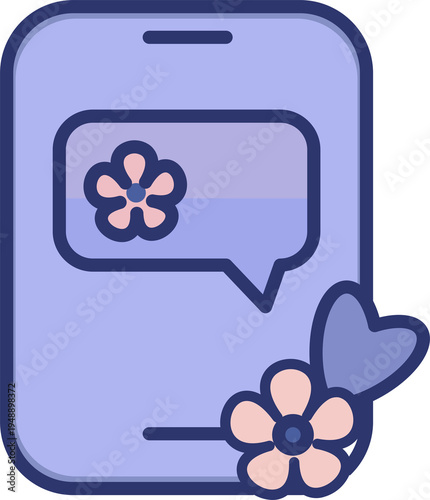 Cute Pastel Love Message Tablet