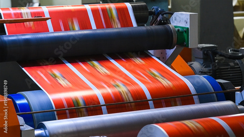 Flexo press for printing label